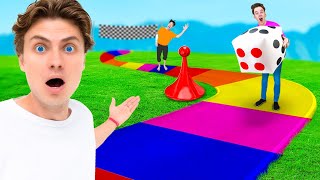 I Built The ULTIMATE BACKYARD GIANT BOARD GAME!!