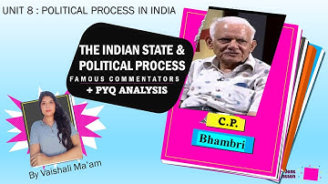 C.P Bhambri || Political Process in India | UGC NET JRF & PSIR