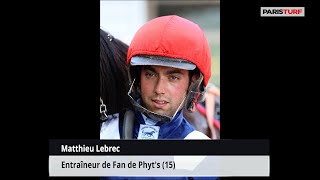 Matthieu Lebrec, entraîneur de Fan de Phyt's (mercredi 28 février à Paris Vincennes)