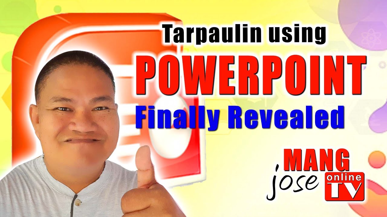 Tarpaulin using Powerpoint Finally Revealed YouTube