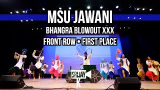 [1st Place] MSU Jawani | Bhangra Blowout XXX (2024) [Front Row]