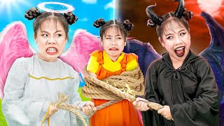 Angel or Demon? Which One Do You Choose Baby Doll? - Funny Stories About Baby Doll Family