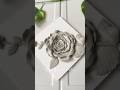 Clay rose on canvas(floral) 🌹#diy #clayart #claycreations #claycraft #clayrose #airdryclay #mouldit