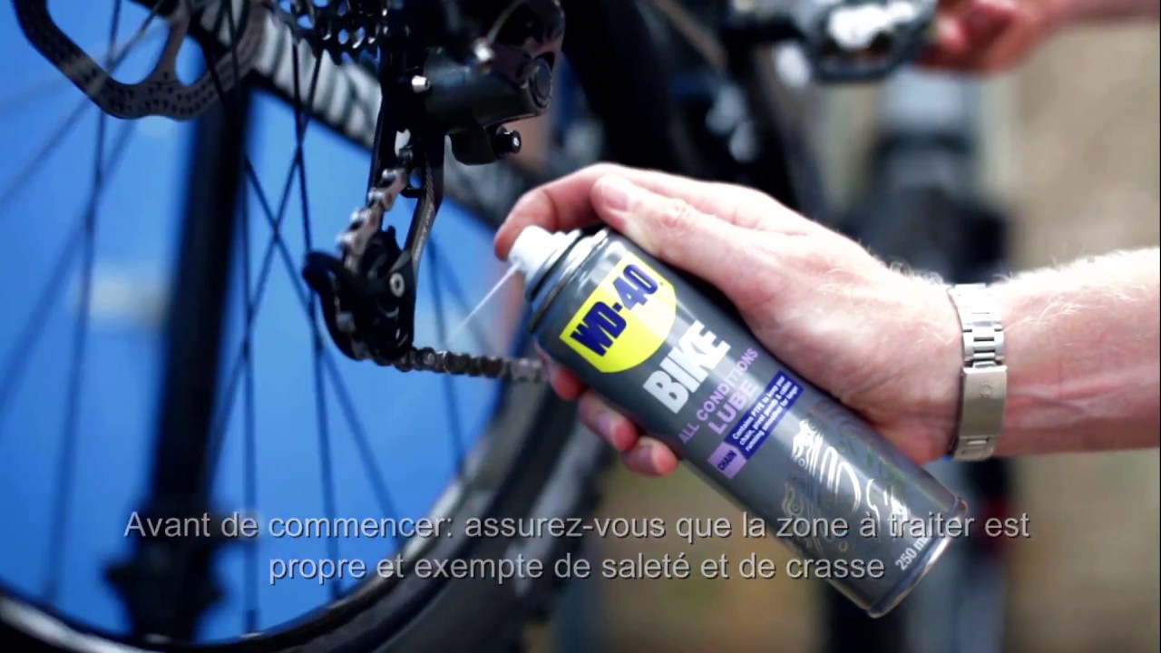 Lubrifiant à chaîne de vélo humide WD-40, 118 mL