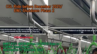 [CGL Ride before EWL SD2] SMRT R151 807/808 Ride from CG1/DT35 Expo to CG|EW4 Tanah Merah