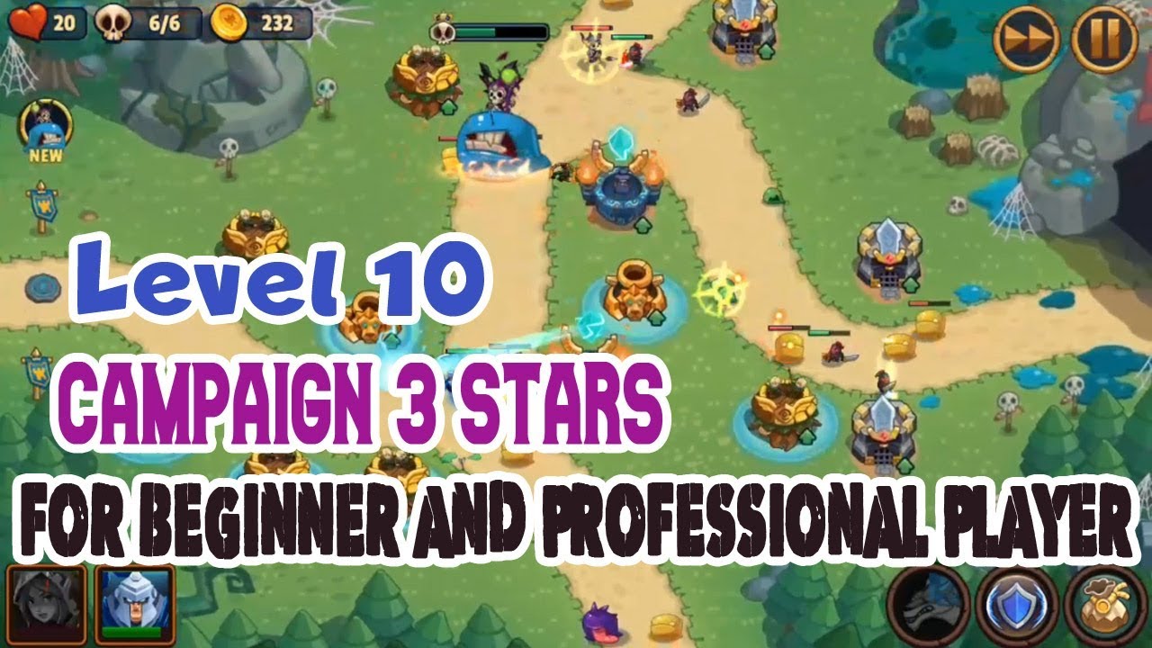 Realm Defense Level 10 Campaign 3 Stars  for beginner St Gamer Realm Defense