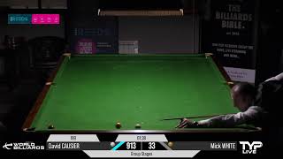 David Causier vs Mick White | Group Stages | British Open 2021 | World Billiards