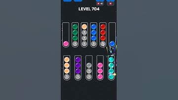 Ball Sort Puzzle nível 704 #games #puzzle #gaming #level #automobile #colors #pop #gameplay #gamer