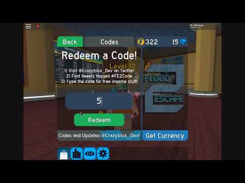 Roblox Flood Escape 2 Codes Youtube - what are the codes for roblox flood escape 2 roblox free