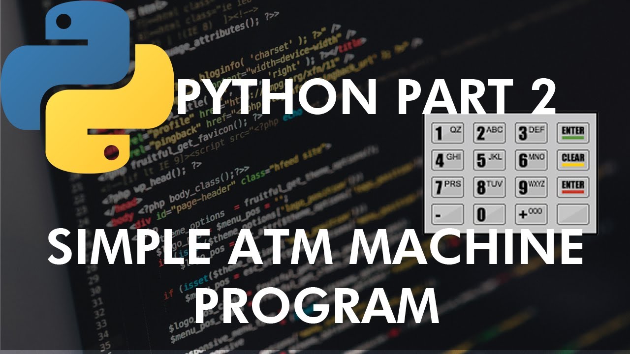 Python Tutorial Simple Atm Program (Tagalog)