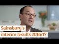 J Sainsbury Interim Results 2016/17 | Sainsbury's