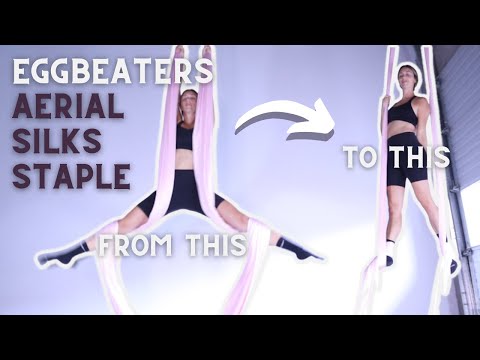 BEGINNER Aerial Silks Tutorial - Eggbeaters