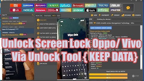 Unlock Screen Lock Oppo/Vivo Via Unlock Tool { Keep data safe} safe format by Unlock Tool