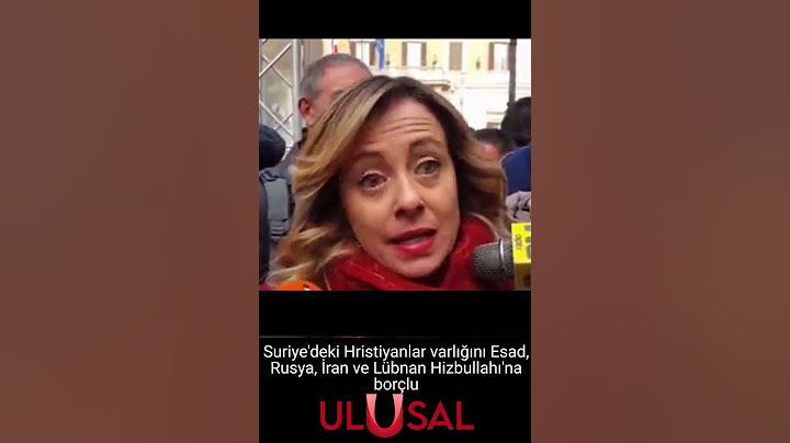 Meloni: "Suriye'deki Hristiyanlar varlığını Esad, Rusya, İran ve İran'a borçlu" #shorts