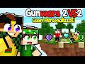 GUNWARS 2vs2 con i CUORI PERSONALIZZATI - MARCY NICO vs BADDI LOCO MINECRAFT ITA