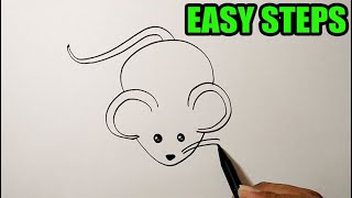 How to draw cute animals | MOUSE