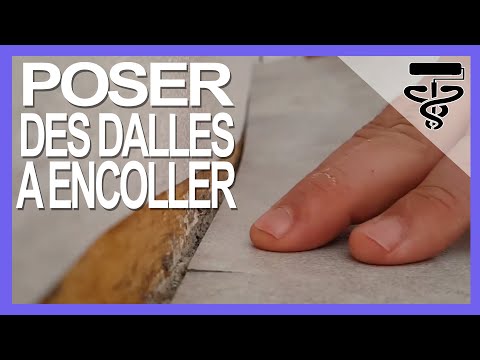 Poser des dalles plastiques adhésives et à encoller (how to laying laminate glue)