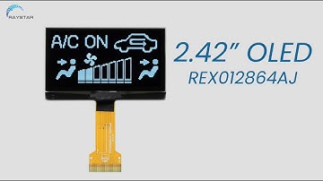 [REX012864AJ] Raystar 2.42 inch 128x64 OLED Display Module + COG