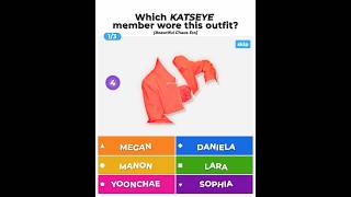 how many did you guess? 😸 guess the KATSEYE member by the outfit! (Beautiful Chaos Era) #kahoot