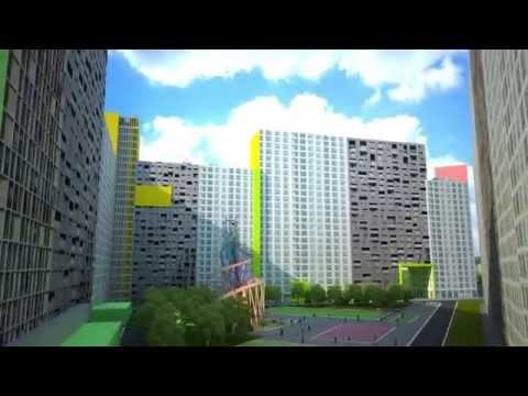 3D анимация микрорайона 3-3А в Люберцах