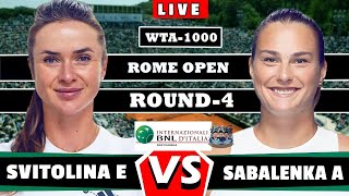 🔴LIVE : Sabalenka A vs Svitolina E | ATP Rome 2024 #ROUND64 #tennis2024 #aotennis2
