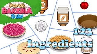 Papa's Bakeria To Go - All 123 Ingredients 