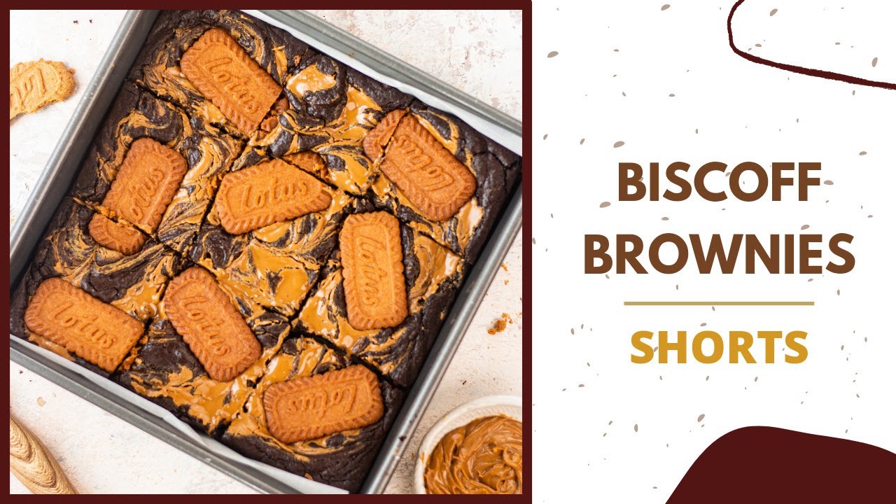 Fudgy Brownies With Lotus Biscoff | EPIC brownies at home | Biscoff desserts