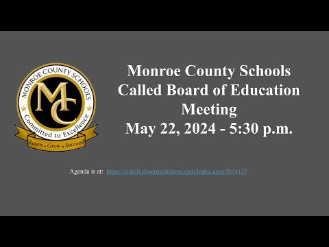 Monroe County Schools Live Stream - YouTube