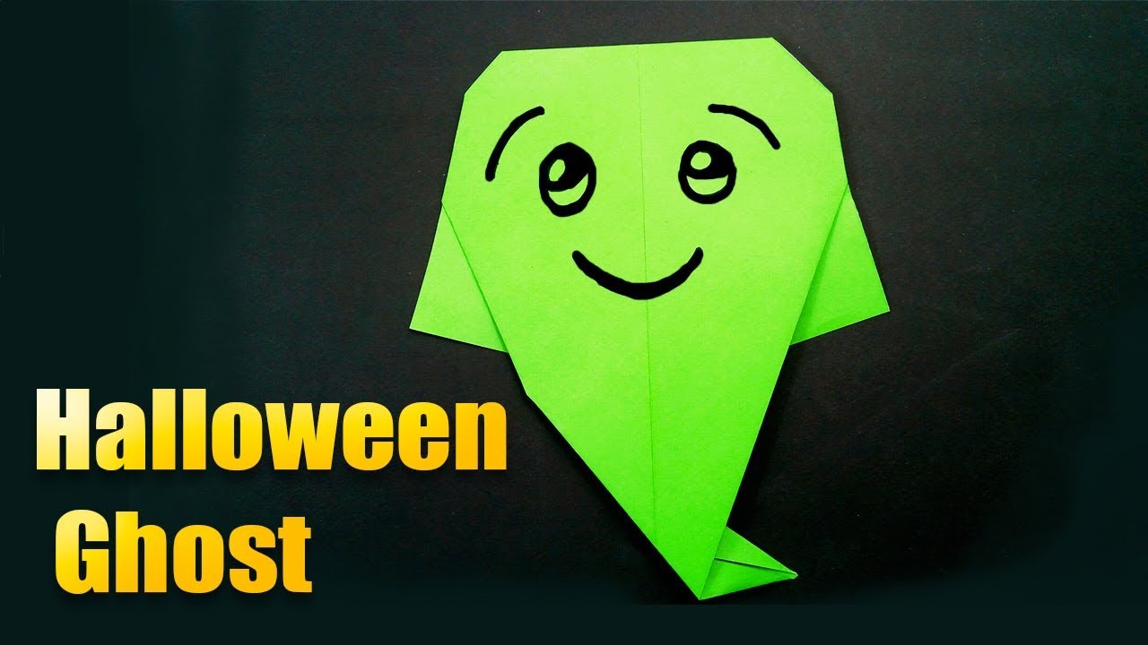 Easy Origami Halloween Ghost Super Easy Origami TutorialHow to Make