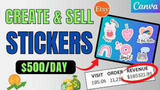 How To Create Digital Stickers To Sell On Etsy | Canva Tutorial screenshot 5