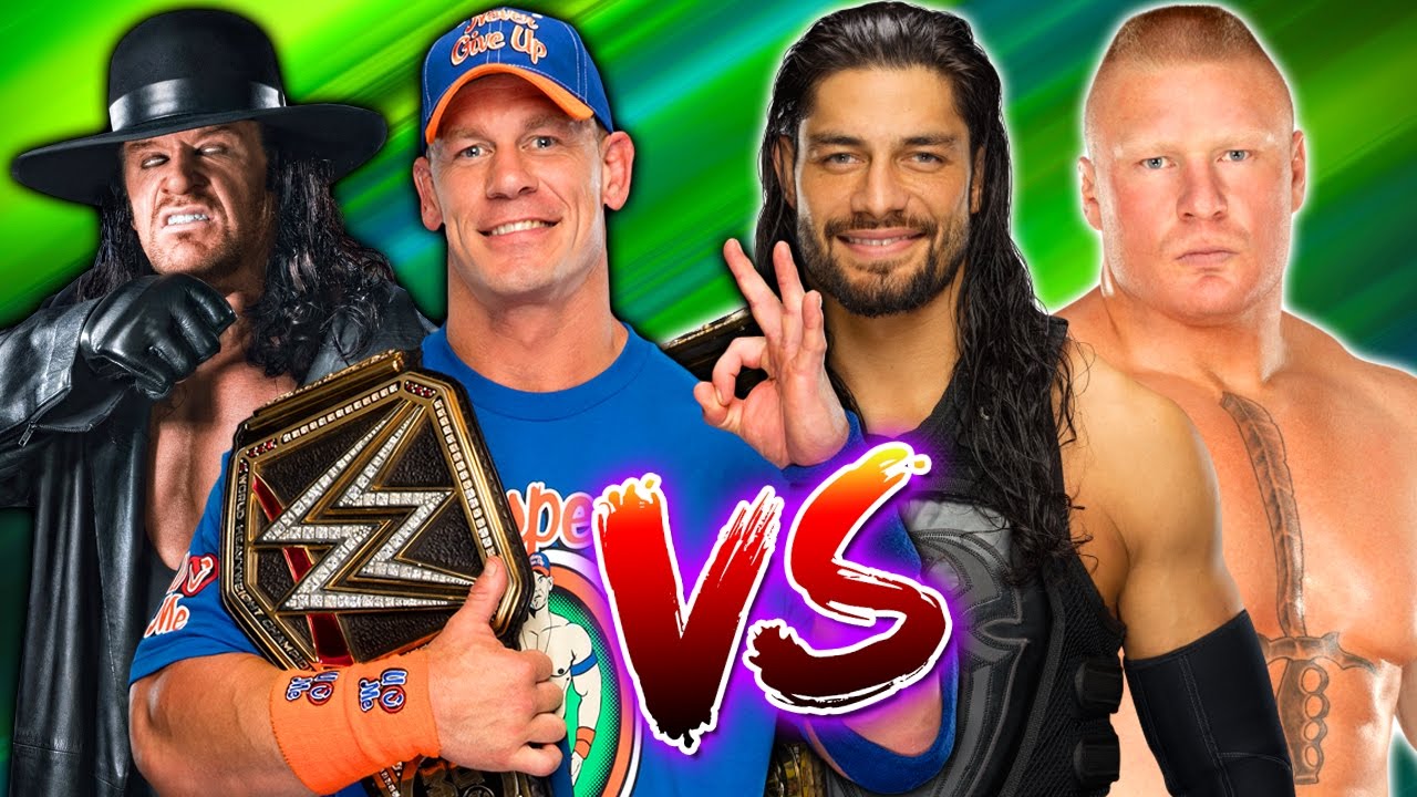Wwe John Cena The Undertaker Vs Roman Reigns Brock Lesnar