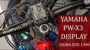 Yamaha PW-X3 e-bike, display Sigma EOX VIEW 1300
