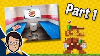 Super Mario Maker: Fast Food Saunas - Part 1 - Badman Gaming