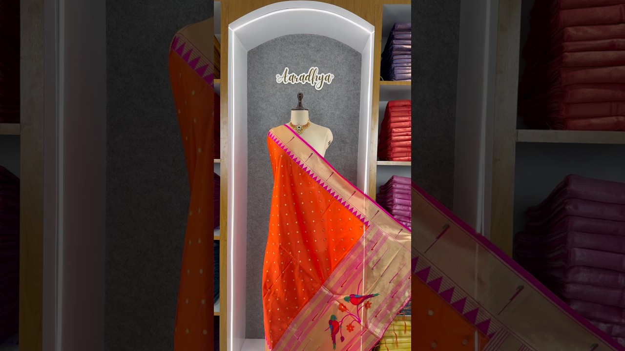 Pure Paithani Zari Border Parrot Motif Pallu Dupatta