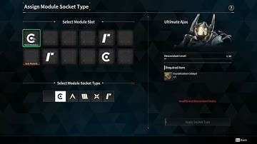 TFD How to Assign Module Socket Type