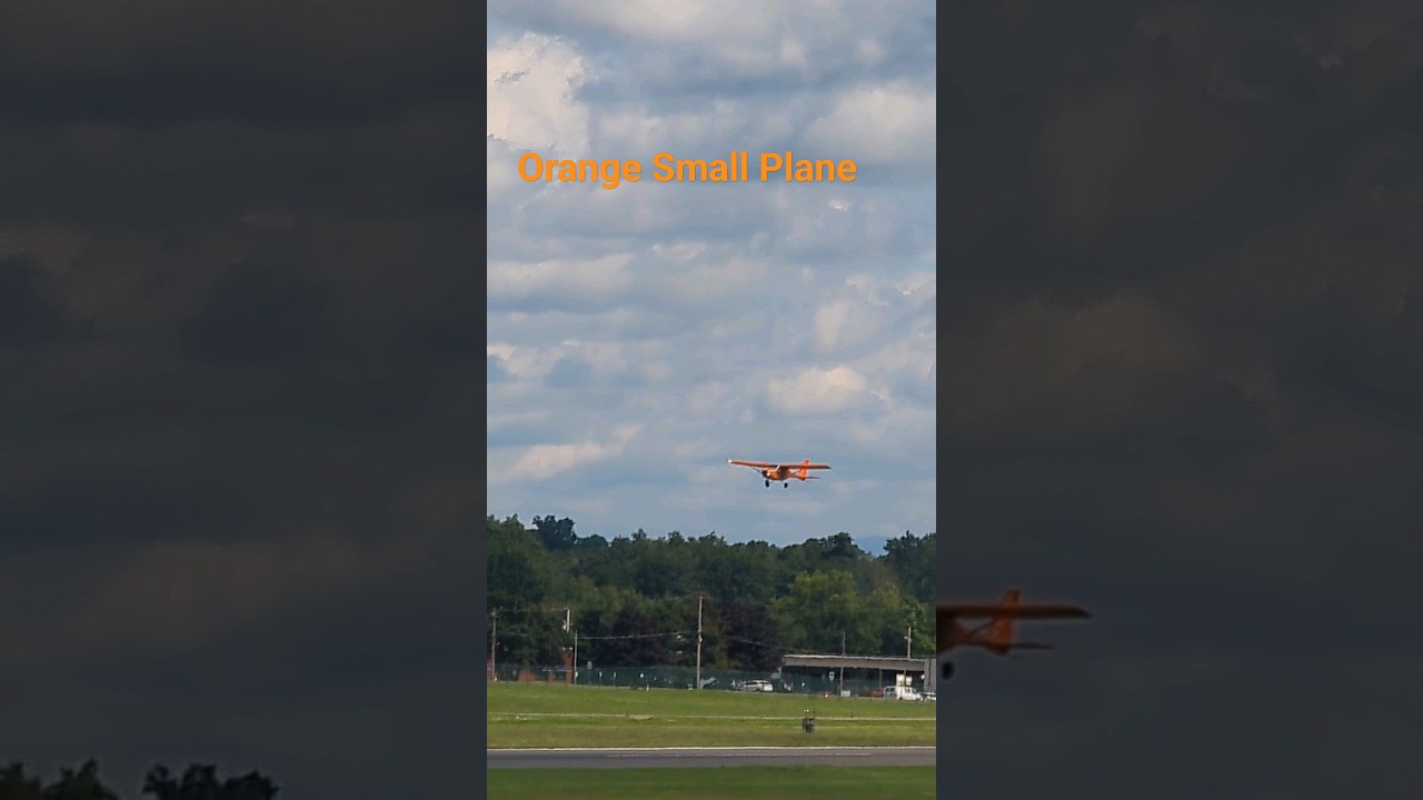 Look At This Orange Small Plane 🛩️