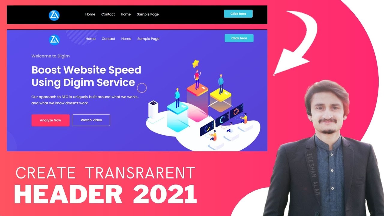 How to create a Transparent Header Menu in Wordpress with Elementor ...