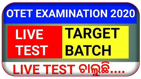 OTET LIVE MOCK TEST 2020 !! Sr Study Point