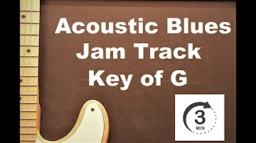 3 Minute Acoustic Blues Jam in C – Guitar Backing Track