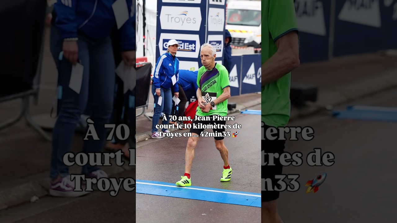 À 70 ans, Jean-Pierre Huchette court le 10 kilomètres en 42 minutes et 33 secondes ! 🚀