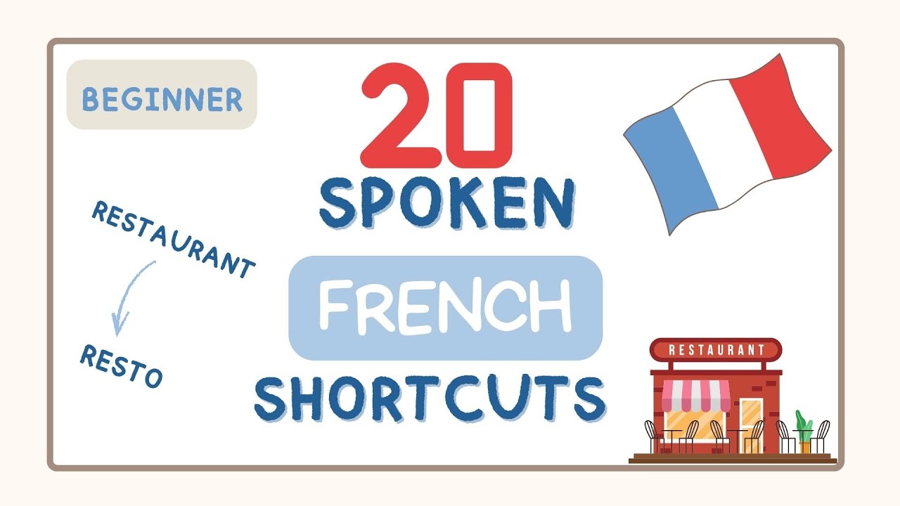 20 French Words We ALWAYS Shorten |  SPOKEN FRENCH 🇫🇷