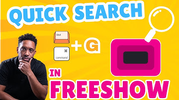 Find Anything in FreeShow with Quick Search: Show, Settings, Tutorials #freeshowtutorial
