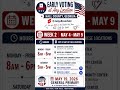 Early Voting🗳️ Week 2🇺🇸 Monday, May 4, 2026. #postthepeach #shorts #vote