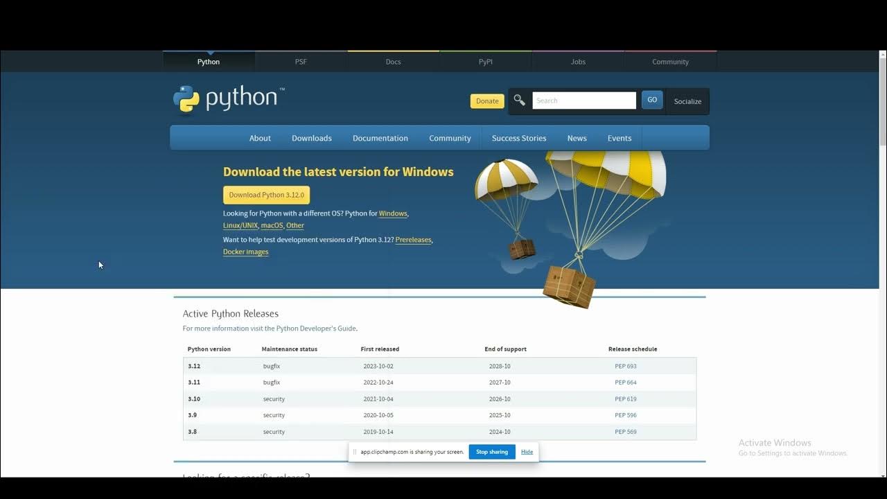 Cara Install dan download python versi terbaru || Python 3.12.0 - YouTube