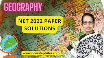 UGC NET Geography Paper Solutions 2022 (12 Oct) Shift 2 | Dr. Manishika Jain Examrace