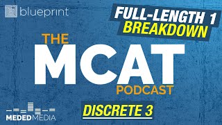 Blueprint MCAT Full-Length 1: Discrete 3 — Chem/Phys III | MCAT Podcast Ep. 193