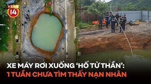 Xe máy rơi xuống 