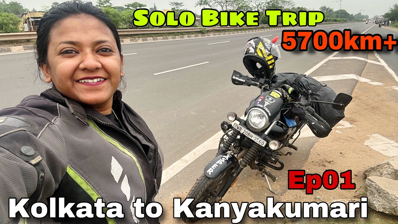 1⃣Kolkata to Kanyakumari solo bike trip with avenger 160 | Ep01 Lady rider of Kolkata