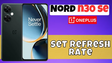 Refresh rate settings Oneplus Nord N30 SE ||How to set refresh rate|| How to use Refresh rate option
