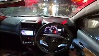POV Drive Veloz hujan2 di malam hari